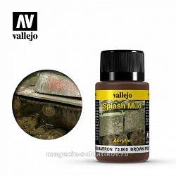 Weathering effects, Брызги грязи, коричневые Vallejo