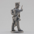 Сборная миниатюра из смолы Егерь, заряжающий 28 мм, Аванпост