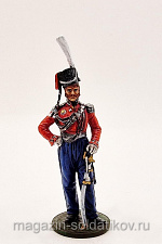 Миниатюра из олова Командир Лейб-Гвардии Казачьего полка, граф Орлов-Денисов, 1813. Студия Большой полк - фото