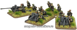 Сборная модель из пластика 5cm PaK38 Platoon (SS) (15мм) Flames of War (GE512) (GE512)