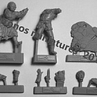 Сборная миниатюра из смолы Средневековые танцоры, 54 мм, Chronos miniatures
