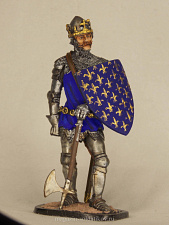 Миниатюра в росписи Король Франции Иоанн II Добрый, 1356 год, 1:32, Сибирский партизан. - фото
