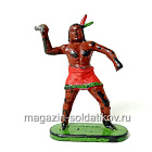 солдатик из твердого пластика Индеец, Польша (704-1114/4) (704-1114/4)