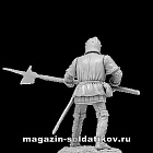 Сборная миниатюра из смолы Война роз. Алебардист №4, 54 мм, V&V Miniatures