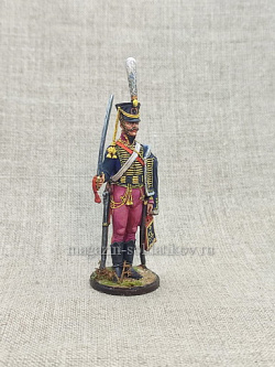 Миниатюра из олова Русский гусар 1812 г., 54 мм, Студия Большой полк (ИЛ1696.12.02.54) (ИЛ1696.12.02.54)