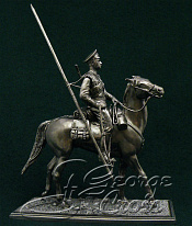 Сборная миниатюра из металла Донской казак Григорий Мелехов,1920 г, Гражданская война в России, 54 мм, Россия - фото