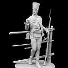 Сборная миниатюра из смолы Рядовой граничарского полка, Австрия 75 мм (1:24) Medieval Forge Miniatures (C-75-121) (C-75-121)