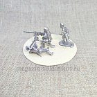 Сборная фигура из металла Пулемёт Гочкисс (пулемёт+3 фигуры расчета), 1918-1922 гг. 28 мм, Figures from Leon (L125) (L125)