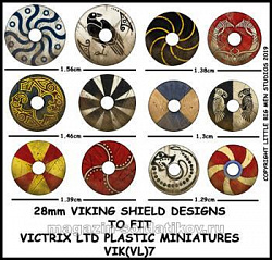 Декали на щиты викингов, 28 мм, Victrix (VIK(VL)7) (VIK(VL)7)