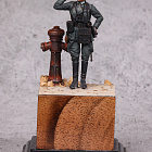 Сборная фигура из смолы SM 3008 Лейтенатн пехоты Вермахта. 1939-1941, 1:35, SOGA miniatures
