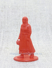 Солдатики из пластика Бедная женщина (красный), Воины и битвы - фото