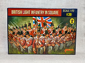 Солдатики из пластика British Light Infantry in Square (1/72) Strelets - фото