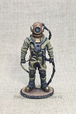 Миниатюра из олова Водолаз, 54 мм, Студия Большой полк - фото