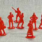 Солдатики из пластика ЧК УГРО 54 мм (12 шт., 54 мм, красный) Воины и битвы