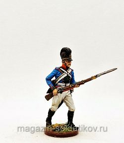 Миниатюра из олова Фузилер линейного полка. Бавария 1806-07 гг. 54 мм,Студия Большой полк