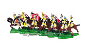 Солдатики из металла окрашенные Уланы Вислинского легиона 1808-12 гг. Набор плоских солдатиков 12 шт - фото