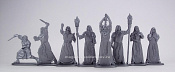 Тайный Орден Мертвого Пламени (8 шт, серебристый), 54 мм Воины и битвы - фото
