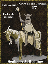 Сборная миниатюра из смолы Crow on the warpath F7 75 мм, Legion Miniatures - фото