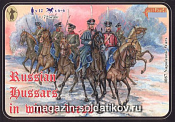 Солдатики из пластика Русские гусары. Зима (1/72) Strelets - фото
