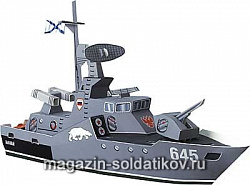 Сборная модель из картона Сборная игрушка из картона. Ракетный катер «Бывалый» Умбум (026) (026)