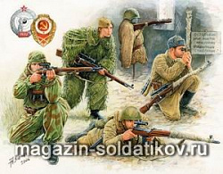 Сборные фигуры из пластика Советские снайперы (1/35) Звезда