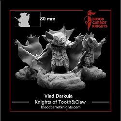 Сборная фигура из смолы Влад Даркула (70 мм) Blood Carrot Knights