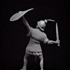 Сборная миниатюра из смолы Римский легионер №3, III век до н.э., 54 мм, TRILOKA miniatures (TLK-54-012) (TLK-54-012)