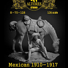 Сборная миниатюра из смолы Мексиканец 1910-1917 гг, 75 мм, Altores studio, (H-75-128) (H-75-128)