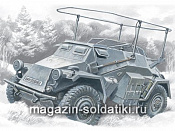 Сборная модель из пластика Sd.Kfz.261, Немецкий подвижный пункт связи (1/72) ICM - фото