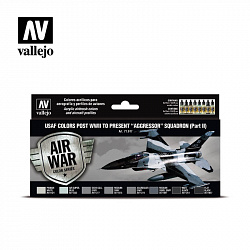 Набор Model Air Цвета ВВС США эскадрилья «Агрессор» (8цв.) Vallejo