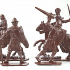Солдатики из пластика Барон Хлодомир и его люди 54 мм ( 4+2 шт, шоколадный цвет), Воины и битвы