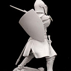Сборная миниатюра из смолы Английский рыцарь 75 мм (1:24) Medieval Forge Miniatures (C-75-120) (C-75-120)