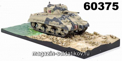 Масштабная модель в сборе и окраске Д Танк Sherman Mk.III w/Diorama Base 3rd CLY 4th Armoured Brigade Sicily 1943 (1/72) Dragon (60375) (60375)