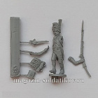 Сборная миниатюра из смолы Гренадер в шапке, в атаке, Франция, 28 мм, Аванпост