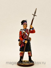 Миниатюра из олова Колор-сержант 42-го Корол. хайлендского полка, 1806-15 гг., Студия Большой полк - фото