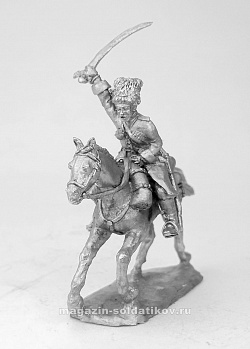 Сборная фигура из металла Кавалерист в черкесске с саблей, 1918-1922 гг. 28 мм, Figures from Leon