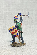 Миниатюра из олова Германский рыцарь XIII век, 54 мм, Студия Большой полк - фото