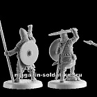 Сборная миниатюра из смолы Викинги, набор №11 Харольд Хардрада, король Норвегии, 4 фигур, 28 мм, V&V miniatures