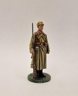 Боец РККА в шинели, 1939-43 гг, СССР, 54 мм, Студия Большой полк (БП0539.14.01.54) (БП0539.14.01.54)