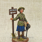 Девушка - инструктор МПВО 1941 г., 54 мм, Студия Большой полк (ИЛ1741.14.01.54) (ИЛ1741.14.01.54)
