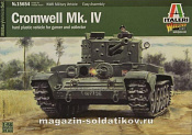 15654 ИТ ВМВ. Танк Танк Cromwell Mk-IV, 28 мм, Italeri