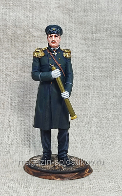 Миниатюра из олова Адмирал П.С. Нахимов, 1855 г., 90 мм, Студия Большой полк (ИЛ2648.12.02.90) (ИЛ2648.12.02.90)