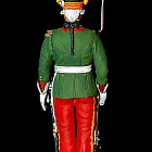 Сборная миниатюра из металла Офицер пехотных полков в армии князя Потёмкина с 1788 по 1791 г, 1:30, Оловянный парад