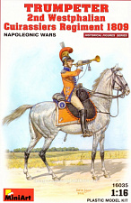 16035 Трубач 2-го Вестфальского кирасирского полка, 18093 г. MiniArt (1/16)