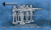 Сборная миниатюра из смолы Французская линейная пехота: фузилерная рота, 28 мм, Аванпост - фото