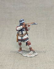 Миниатюра из олова Тевтонский арбалетчик XIII век, 54 мм, Студия Большой полк - фото