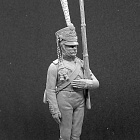 Сборная миниатюра из металла Рядовой Лейб-Гвардии Семеновского полка 1812 г. в карауле, 1:30, Оловянный парад