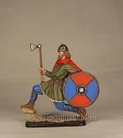 Миниатюра в росписи Викинг, 9-10 вв., 54 мм, Сибирский партизан. - фото