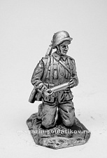 Миниатюра из олова 278 РТ Немецкий расчет РАК 35 (заряжающий), 54 мм, Ратник - фото