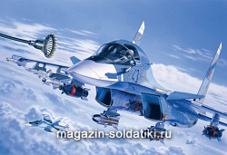 Сборная модель из пластика ИТ Самолет Sukhoi SU - 34 (1/72) Italeri